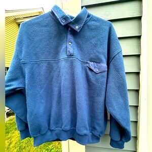 Vintage Men’sXL Quarter Neck Fleece w snaps. Well cared for good condition!